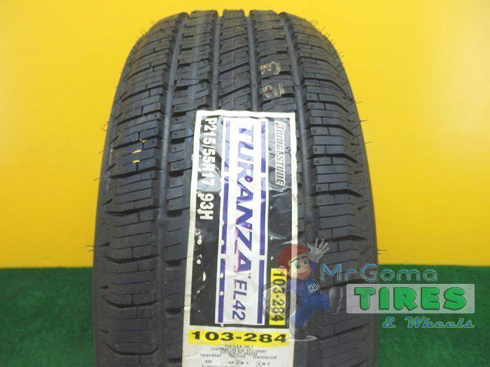 1 new tire 215/55/17  bridgestone turanza el42 m+s * free m&b * 2155517 21555r17