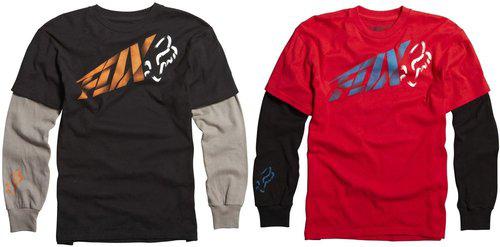 Fox racing boys riptide long sleeve 2fer t-shirt 2013