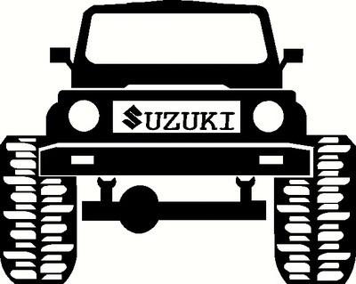 Suzuki samurai 4wd 4x4 lifted custom vinyl decal sticker 