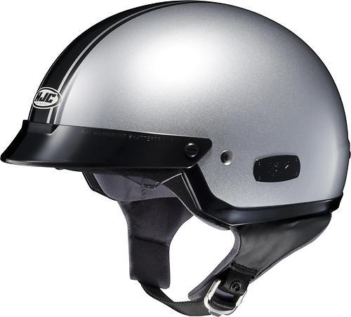 New hjc is-2 schade half-helmet adult helmet, mc-51/silver/black, small/sm