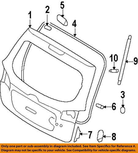 Hyundai oem 8116338010 lift gate-support cylinder ball stud