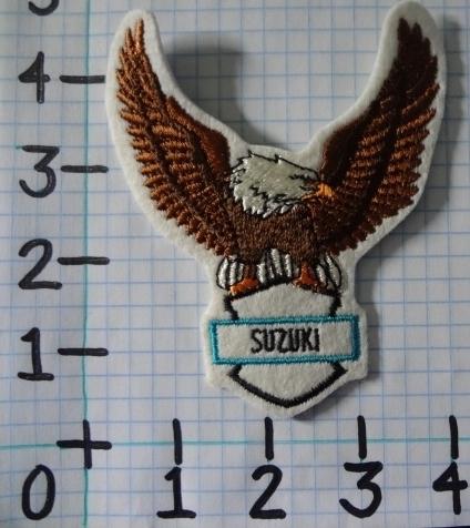 Vintage nos suzuki motorcycle patch from the 70's 011