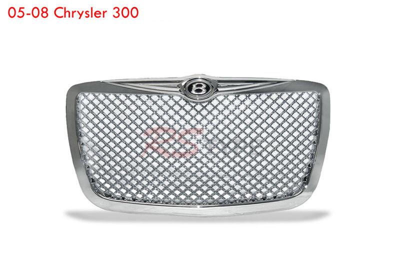 05 06 07 08 09 10 chrysler 300 chrome mesh style front grille 