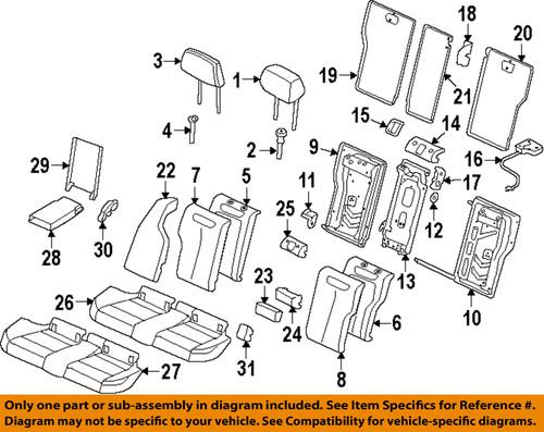 Bmw oem 52207319686 rear seat-anchor cover