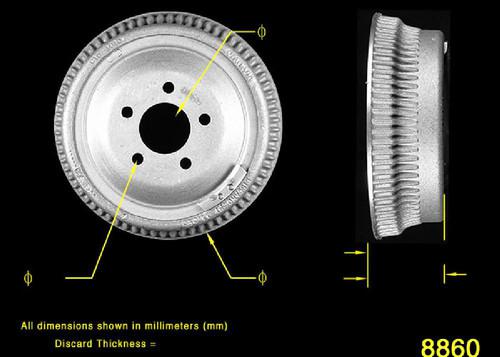 Bendix pdr0365 rear brake drum-brake drum