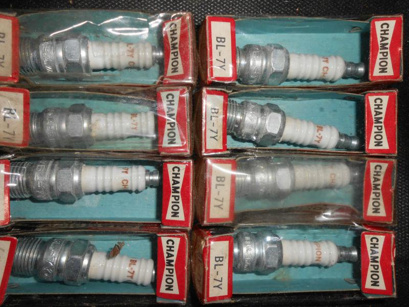 Vintage (lot of 8) champion spark plugs bl-7y new old stock