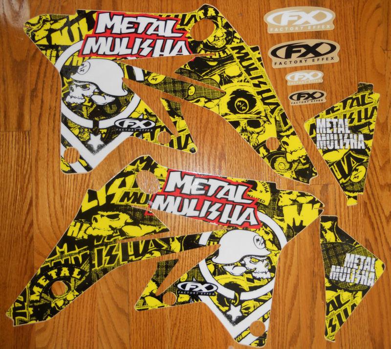 Factory effex metal mulisha suzuki rmz 250 graphics decal kit (07-09) rmz250