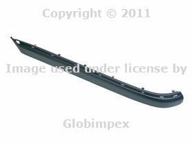 Mercedes w220 bumper impact strip left rear primered genuine + warranty