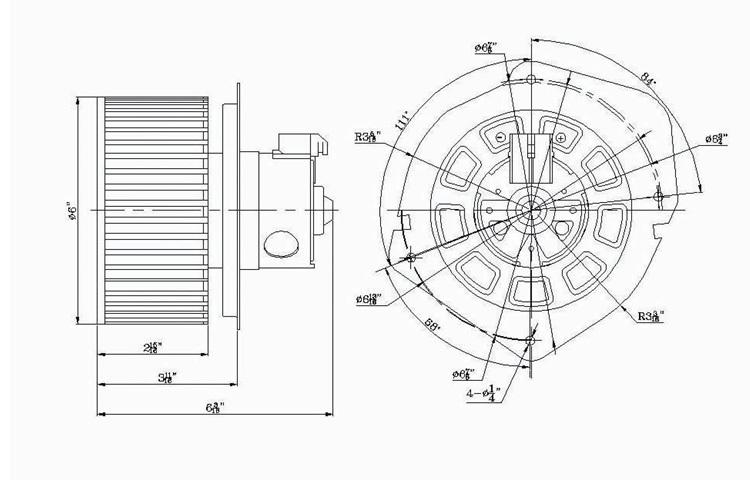 Replacement blower motor assembly 86-95 ford taurus mercury sable f4dz19805ca