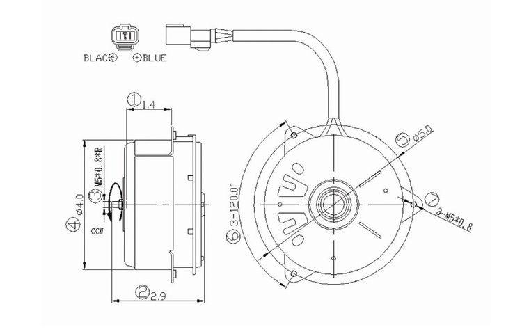 Replacement radiator cooling fan motor 02-06 acura rsx automatic 2.0 19030pnda01