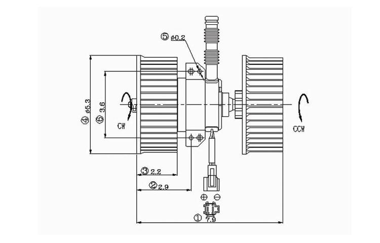 Replacement blower motor assembly 90-93 91 92 1990-1993 honda accord 79310sm4a01