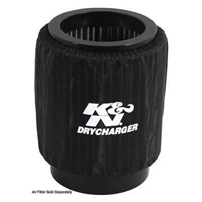 K&n ka-7508dk air filter wrap drycharger round polyester black ea