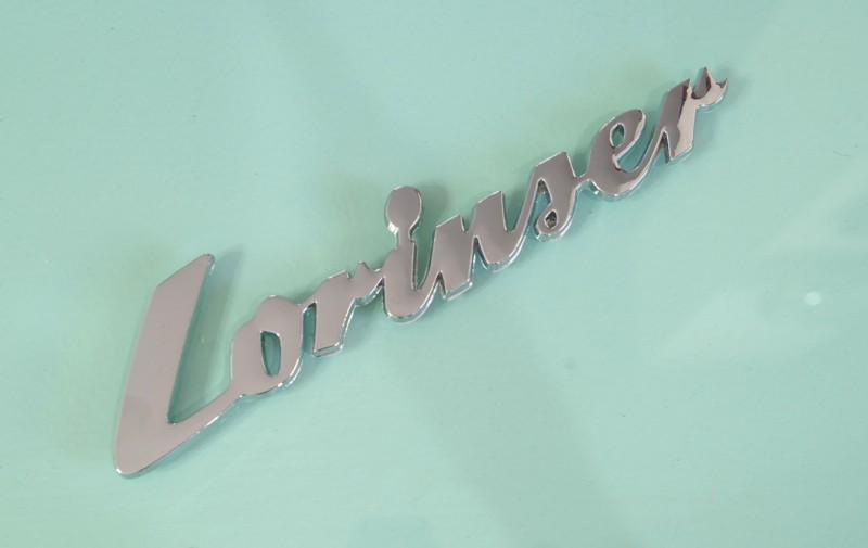 New chrome "lorinser" emblem fit bmw mercedes benz audi logo decal rear trunk 3d