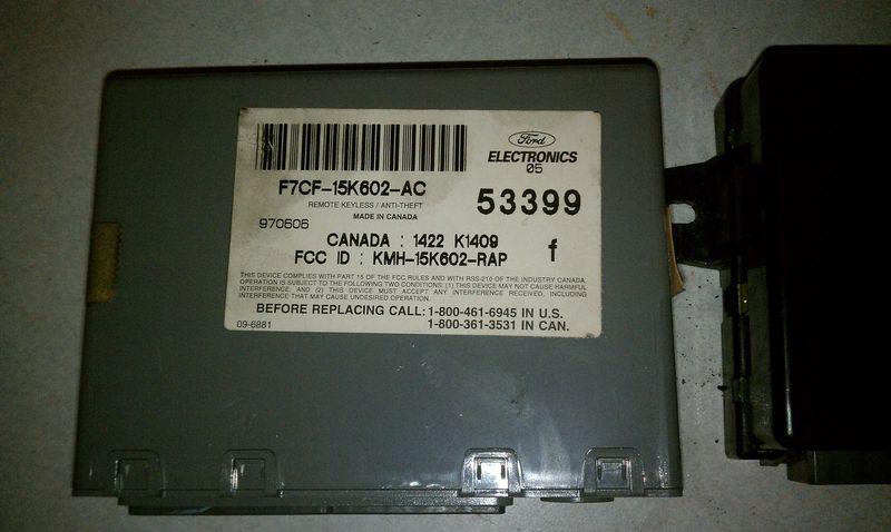 Ford mercury anti-theft locking module  f7cf-15k602-ac