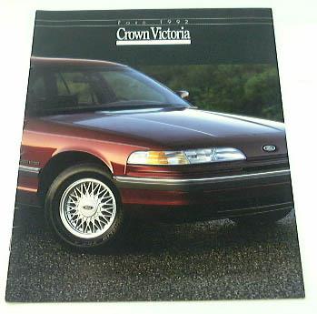 1992 92 ford crown victoria brochure lx touring sedan