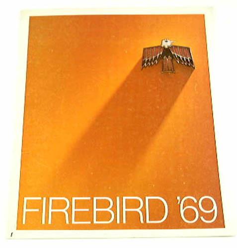 1969 69 pontiac firebird brochure sprint 350 350h.o. 400 400h.o. h.o.