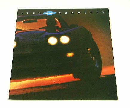 1981 81 chevrolet chevy corvette brochure