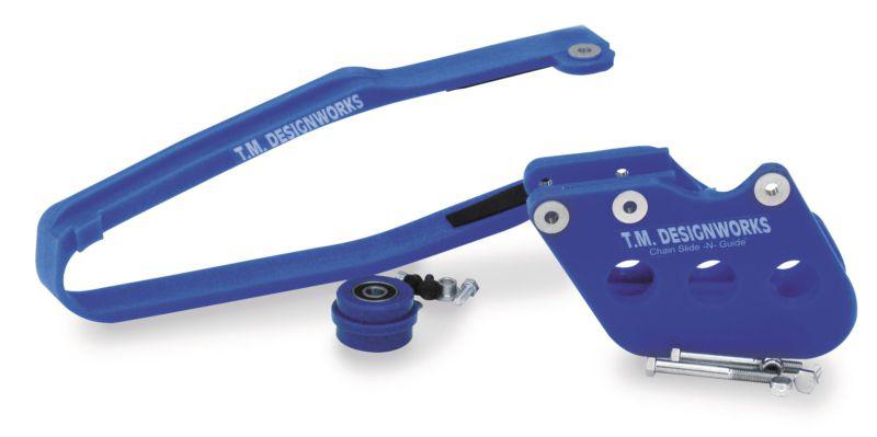 T.m. designworks baja-rally chain slide-n-guide kit - blue  ycp-k09-bu