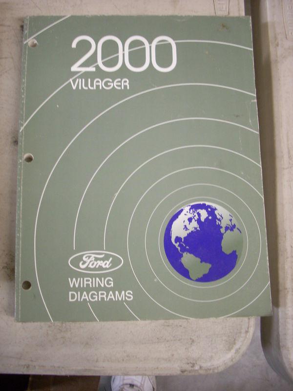 2000 mercury villager minivan wiring diagram oem shop service repair manual book