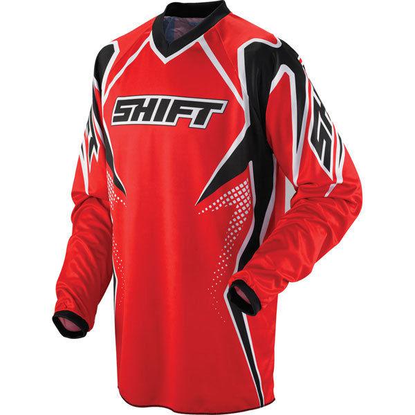 Red m shift racing assault youth jersey