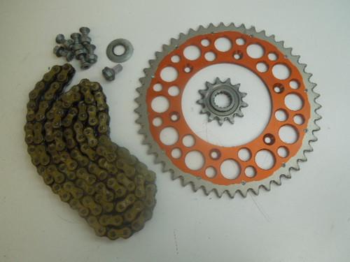 Ktm 250sxf renthal chain & sprocket set front rear 250 sxf 2013 low hours