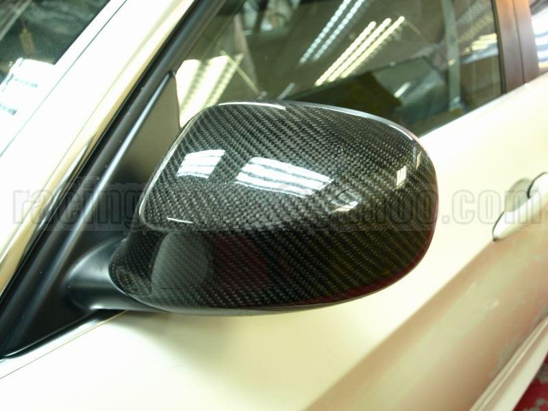 Carbon fiber bmw 09-11 e90 lci 3-series door mirror covers 320i 323i sedan