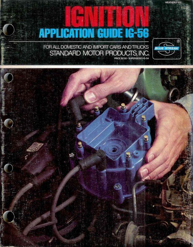 1985 or 1986 standard blue streak ignition application guide ig56