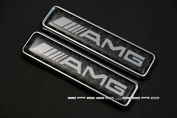 Mercedes benz amg carbon side emblem trunk badge c e s ml sl r w203 w210 w211