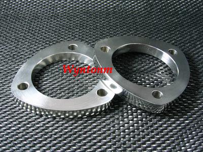 (2) 3" exhaust collector mild steel 3 holes flange 