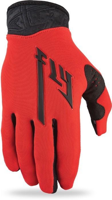 Fly racing pro lite youth mx gloves red/black 6/yl