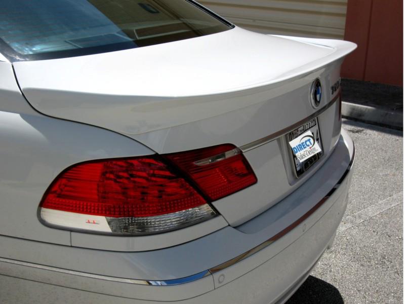 2005-2008 bmw 7-series e65 e66 alpina style raparound rear lip spoiler unpainted