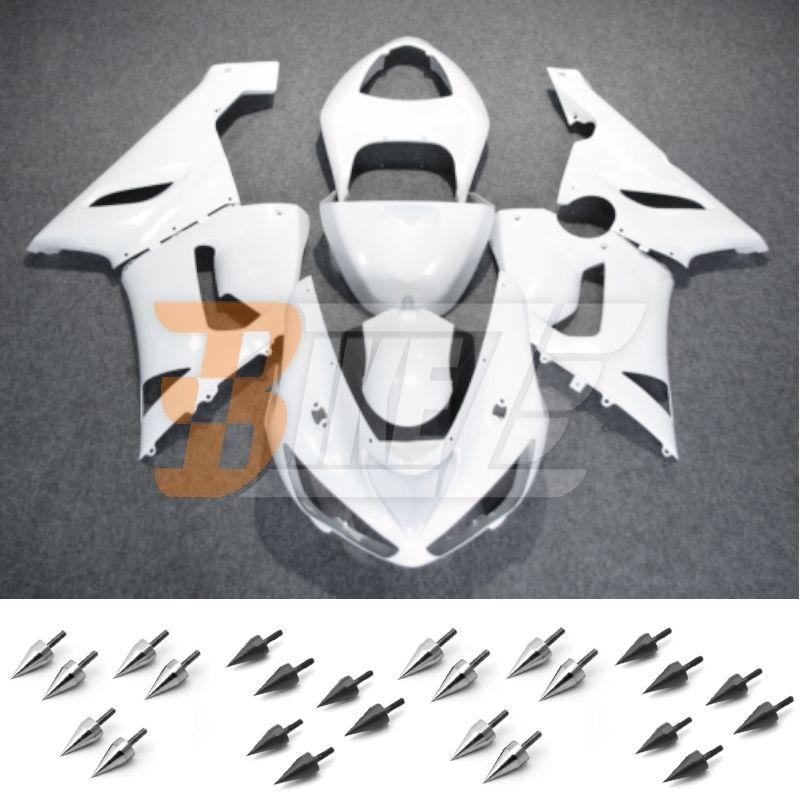 Bolt kit & injection fairing kit bodywork for kawasaki ninja zx6r 2005 2006 ab