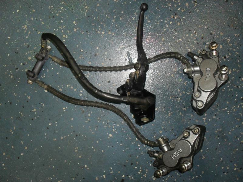 1994 kawasaki zx-11 front brake assy. calipers master cylinder zx11-d 1993-2001