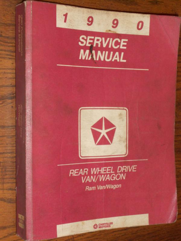 1990 dodge van / shop manual / shop book / original