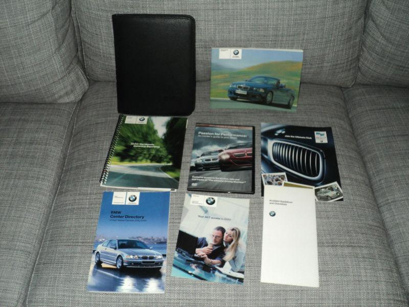 2005 bmw m3 convertible owners manual set with case  