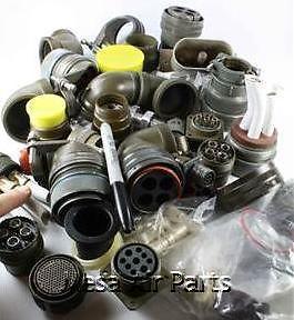 (rae) huge lot of assorted cannon / amphenol plug connector