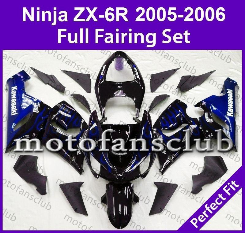 Fit kawasaki 05 06 zx 6r zx 636 ninja 2005 2006 fairing bodywork plastics #25 c