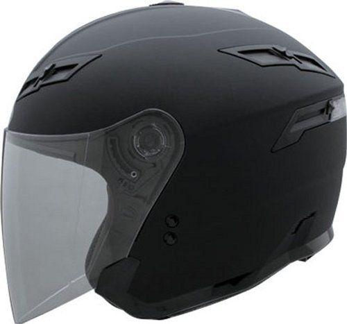 Gmax gm67 open face helmet flat black l/large