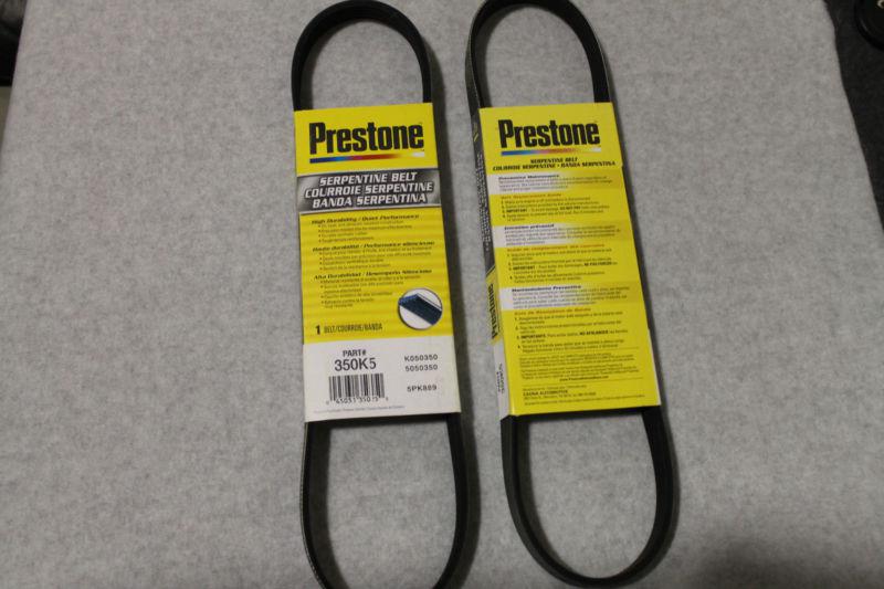 Prestone 350k5 serpentine belt - brand new