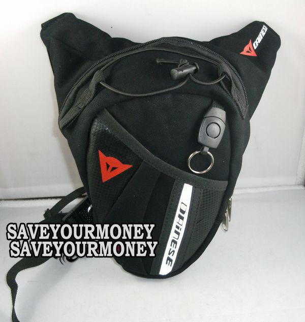  motorcycle bike black drop leg bag fanny pack waist belt bag daines racer bag