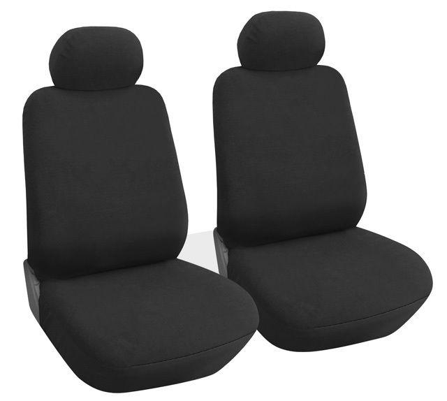 2pc front car seat covers compatible with nissan ply 2pc black