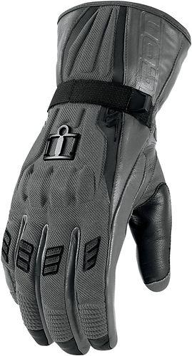 Icon device touchscreen long gloves grey medium new