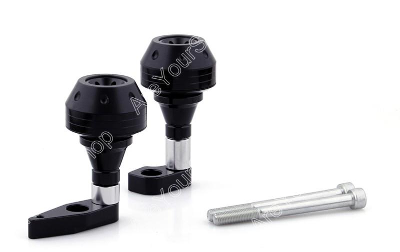 Frame sliders crash pads left right kawasaki er6 2012-2013 black