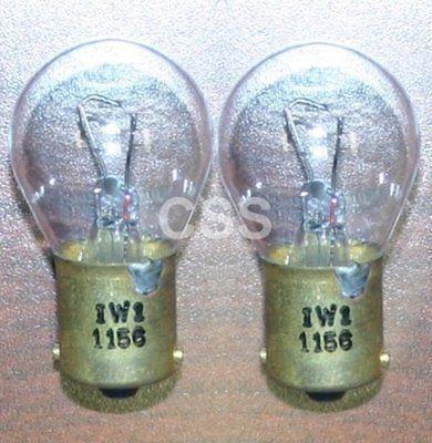 2 vintage 1w1 1156 light bulbs for automotive / car / motor vehicle