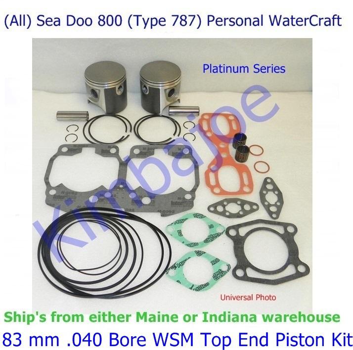 (all) sea doo 800 (type 787) 83 mm .040 bore wsm top end piston kit