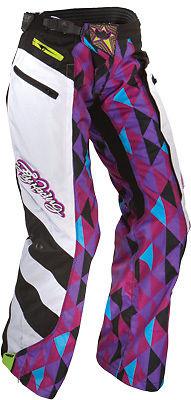 2012 fly racing women's kinetic over-boot pants (purple/teal) purple/teal/black
