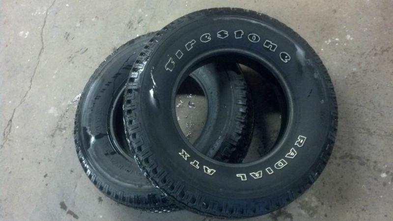 2 firestone radial atx     p215/75r15