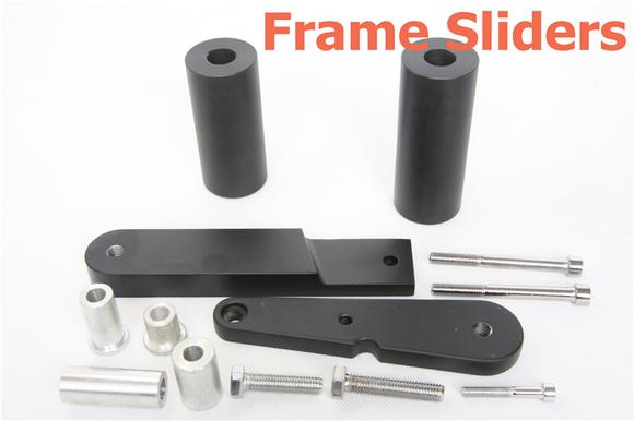 No cut frame slider for 2009 2010 2011 2012 kawasaki ninja 650 ex650 650r black