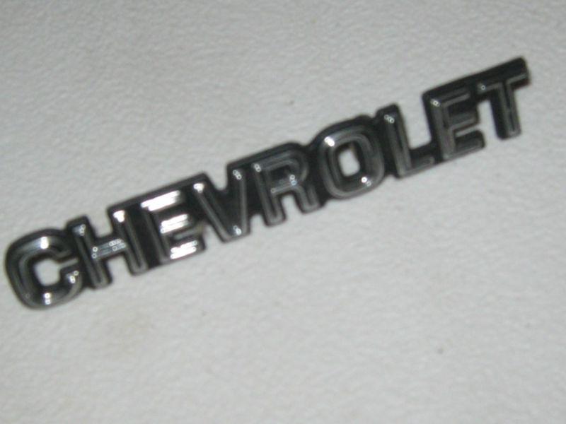   chevrolet  emblem cast metal chrome   original