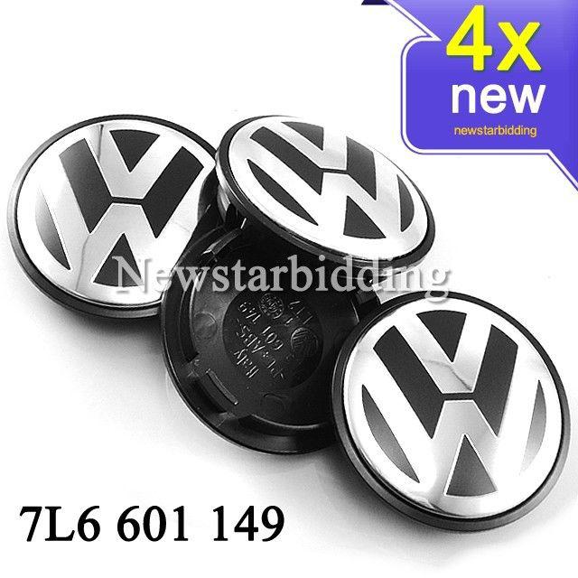 76mm vw touareg 2004-2008 hi quality emblem 4 wheel center hub caps 7l6 601 149